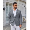 image:imageCOOFANDY Mens Blazer Casual Sport Coats Lightweight Sports Jacket  One Button Notched Lapel 4 Functional Pockets Double Back Vent Classic Fit Ideal for Weddings amp Proms amp PartiesGrey