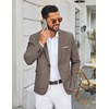 image:imageCOOFANDY Mens Blazer Casual Sport Coats Lightweight Sports Jacket  One Button Notched Lapel 4 Functional Pockets Double Back Vent Classic Fit Ideal for Weddings amp Proms amp PartiesTea Grey