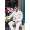 image:imageCOOFANDY Mens Blazer Casual Sport Coats Lightweight Sports Jacket  One Button Notched Lapel 4 Functional Pockets Double Back Vent Classic Fit Ideal for Weddings amp Proms amp PartiesWhite