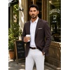 image:imageCOOFANDY Mens Blazer Casual Sport Coats Lightweight Sports Jacket  One Button Notched Lapel 4 Functional Pockets Double Back Vent Classic Fit Ideal for Weddings amp Proms amp PartiesBrown