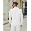 image:imageCOOFANDY Mens Casual Blazer Jacket Slim Fit Two Button Suit Jackets  Slimfit knit blazer notched lapel 2button closure 4 pockets pairs casual or formal ideal gift for any occasionWhite