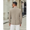 image:imageCOOFANDY Mens Casual Blazer Jacket Slim Fit Two Button Suit Jackets  Slimfit knit blazer notched lapel 2button closure 4 pockets pairs casual or formal ideal gift for any occasionKhaki