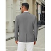 image:imageCOOFANDY Mens Casual Blazer Jacket Slim Fit Two Button Suit Jackets  Slimfit knit blazer notched lapel 2button closure 4 pockets pairs casual or formal ideal gift for any occasionGrey