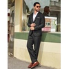 image:imageCOOFANDY Mens Suits 2 Piece Classic Fit Casual Suits Set 2 Button SuitBlack