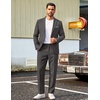 image:imageCOOFANDY Mens Suits 2 Piece Classic Fit Casual Suits Set 2 Button SuitDark Grey