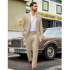image:imageCOOFANDY Mens Suits 2 Piece Classic Fit Casual Suits Set 2 Button SuitKhaki