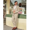 image:imageCOOFANDY Mens Suits 2 Piece Classic Fit Casual Suits Set 2 Button SuitKhaki