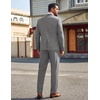 image:imageCOOFANDY Mens Suits 2 Piece Classic Fit Casual Suits Set 2 Button SuitLight Grey