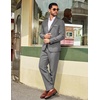 image:imageCOOFANDY Mens Suits 2 Piece Classic Fit Casual Suits Set 2 Button SuitLight Grey