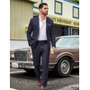 image:imageCOOFANDY Mens Suits 2 Piece Classic Fit Casual Suits Set 2 Button SuitNavy Blue