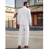 image:imageCOOFANDY Mens Suits 2 Piece Classic Fit Casual Suits Set 2 Button SuitWhite