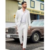 image:imageCOOFANDY Mens Suits 2 Piece Classic Fit Casual Suits Set 2 Button SuitWhite