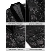 image:imageCOOFANDY Mens Velvet Tuxedo Floral Blazer Jacket for Prom Party Wedding  Tuxedo JacketVelvet BlazerRose Floral JacketRegular Fit Blazer1ButtonShawl LapelWeddingPromPartyDinnerDatingGiftAblack