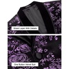 image:imageCOOFANDY Mens Velvet Tuxedo Floral Blazer Jacket for Prom Party Wedding  Tuxedo JacketVelvet BlazerRose Floral JacketRegular Fit Blazer1ButtonShawl LapelWeddingPromPartyDinnerDatingGiftPurple