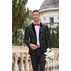 image:imageCOOFANDY Mens Velvet Tuxedo Floral Blazer Jacket for Prom Party Wedding  Tuxedo JacketVelvet BlazerRose Floral JacketRegular Fit Blazer1ButtonShawl LapelWeddingPromPartyDinnerDatingGiftAblack
