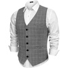 Plaid Blazer- Dark Gray