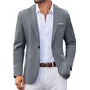 image:imageCOOFANDY Mens Blazer Casual Sport Coats Lightweight Sports Jacket  One Button Notched Lapel 4 Functional Pockets Double Back Vent Classic Fit Ideal for Weddings amp Proms amp PartiesGrey