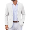 image:imageCOOFANDY Mens Blazer Casual Sport Coats Lightweight Sports Jacket  One Button Notched Lapel 4 Functional Pockets Double Back Vent Classic Fit Ideal for Weddings amp Proms amp PartiesWhite