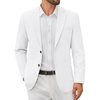image:imageCOOFANDY Mens Casual Blazer Jacket Slim Fit Two Button Suit Jackets  Slimfit knit blazer notched lapel 2button closure 4 pockets pairs casual or formal ideal gift for any occasionWhite