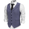 image:imageCOOFANDY Mens Suit Vests Slim Fit Waistcoat Notch Lapel Casual Formal VestDark Purple