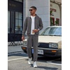 image:imageCOOFANDY Mens Athletic Tracksuit 2 Piece Sweat Suits Jacket and Pants SetDark Gray