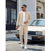 image:imageCOOFANDY Mens Athletic Tracksuit 2 Piece Sweat Suits Jacket and Pants SetKhaki