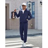 image:imageCOOFANDY Mens Athletic Tracksuit 2 Piece Sweat Suits Jacket and Pants SetNavy Blue