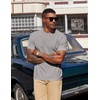 image:imageCOOFANDY Mens Henley Shirts Short Sleeve Texture Casual Button Tee ShirtsLight Grey