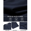 image:imageCOOFANDY Mens Henley Shirts Short Sleeve Texture Casual Button Tee ShirtsNavy Blue