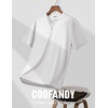 image:imageCOOFANDY Mens Henley Shirts Short Sleeve Texture Casual Button Tee ShirtsWhite