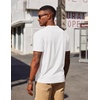 image:imageCOOFANDY Mens Henley Shirts Short Sleeve Texture Casual Button Tee ShirtsWhite