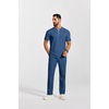 image:imageCOOFANDY Mens 2 Piece Outfit Quarter Zip Short Sleeve Top amp Pants SetDark Blue