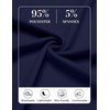 image:imageCOOFANDY Mens 2 Piece Outfit Quarter Zip Short Sleeve Top amp Pants SetNavy Blue