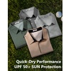 image:imageCOOFANDY Mens Long Sleeve Polo Shirt Collared Performance Golf ShirtsLight Grey