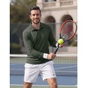 image:imageCOOFANDY Mens Polo Shirts Long Sleeve UPF 50 Moisture Wicking Golf ShirtArmy Green