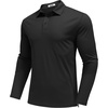 image:imageCOOFANDY Mens Polo Shirts Long Sleeve UPF 50 Moisture Wicking Golf ShirtBlack