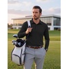 image:imageCOOFANDY Mens Polo Shirts Long Sleeve UPF 50 Moisture Wicking Golf ShirtBlack