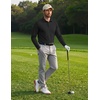 image:imageCOOFANDY Mens Polo Shirts Long Sleeve UPF 50 Moisture Wicking Golf ShirtBlack