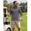 image:imageCOOFANDY Mens Polo Shirts Long Sleeve UPF 50 Moisture Wicking Golf ShirtGray