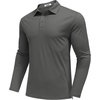 image:imageCOOFANDY Mens Polo Shirts Long Sleeve UPF 50 Moisture Wicking Golf ShirtGray