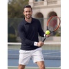 image:imageCOOFANDY Mens Polo Shirts Long Sleeve UPF 50 Moisture Wicking Golf ShirtNavy Blue