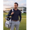 image:imageCOOFANDY Mens Polo Shirts Long Sleeve UPF 50 Moisture Wicking Golf ShirtNavy Blue