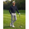 image:imageCOOFANDY Mens Polo Shirts Long Sleeve UPF 50 Moisture Wicking Golf ShirtNavy Blue