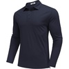 image:imageCOOFANDY Mens Polo Shirts Long Sleeve UPF 50 Moisture Wicking Golf ShirtNavy Blue