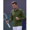 image:imageCOOFANDY Mens Polo Shirts Long Sleeve UPF 50 Moisture Wicking Golf ShirtOlive Green