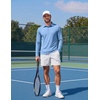 image:imageCOOFANDY Mens Polo Shirts Long Sleeve UPF 50 Moisture Wicking Golf ShirtSky Blue