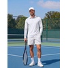 image:imageCOOFANDY Mens Polo Shirts Long Sleeve UPF 50 Moisture Wicking Golf ShirtWhite