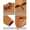 image:imageCOOFANDY Mens Quarter Zip Pullover FleeceLined Mock Neck Sweatshirt CasualCopper
