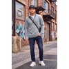 image:imageCOOFANDY Mens Quarter Zip Pullover FleeceLined Mock Neck Sweatshirt CasualLight Grey