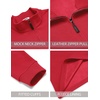 image:imageCOOFANDY Mens Quarter Zip Pullover FleeceLined Mock Neck Sweatshirt CasualRed